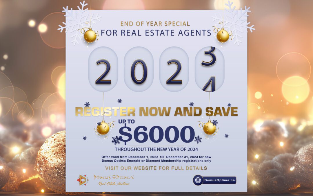 Unlock Success in 2024 with Domus Optima’s Exclusive Year-End Special for Real Estate Agents!